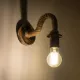 DAKER 01184 Vintage Επιτοίχιο Φωτιστικό Απλίκα Μονόφωτο 1 x E27 IP20 Χάλκινο Μέταλλο Με Μπεζ Σχοινί - Μ21 x Π12 x Υ16cm DAKER 01184 Vintage Επιτοίχιο Φωτιστικό Απλίκα Μονόφωτο 1 x E27 IP20 Χάλκινο Μέταλλο Με Μπεζ Σχοινί - Μ20 x Π10 x Υ15cm