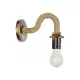DAKER 01184 Vintage Επιτοίχιο Φωτιστικό Απλίκα Μονόφωτο 1 x E27 IP20 Χάλκινο Μέταλλο Με Μπεζ Σχοινί - Μ21 x Π12 x Υ16cm DAKER 01184 Vintage Επιτοίχιο Φωτιστικό Απλίκα Μονόφωτο 1 x E27 IP20 Χάλκινο Μέταλλο Με Μπεζ Σχοινί - Μ20 x Π10 x Υ15cm