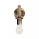 DAKER 01184 Vintage Επιτοίχιο Φωτιστικό Απλίκα Μονόφωτο 1 x E27 IP20 Χάλκινο Μέταλλο Με Μπεζ Σχοινί - Μ21 x Π12 x Υ16cm DAKER 01184 Vintage Επιτοίχιο Φωτιστικό Απλίκα Μονόφωτο 1 x E27 IP20 Χάλκινο Μέταλλο Με Μπεζ Σχοινί - Μ20 x Π10 x Υ15cm