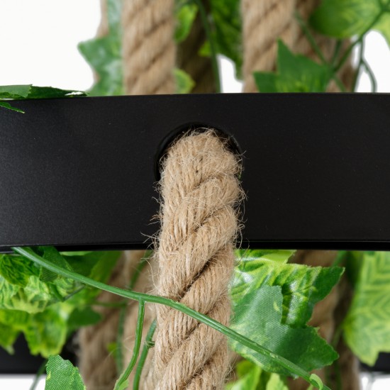 HELLET 01193 Vintage Κρεμαστό Φωτιστικό Οροφής με Ντουί 6 x E27 AC 220-240V IP20 - Μαύρο & Πράσινο - Μ72 x Π72 x Υ80cm