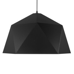 HEXAGON 01195 Μοντέρνο Κρεμαστό Φωτιστικό Οροφής με Ντουί 1 x E27 AC 220-240V IP20 - Μαύρο & Χρυσό - Μ46 x Π46 x Υ25cm