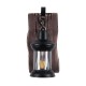 BRASRA 01204 Vintage Φωτιστικό Τοίχου - Απλίκα με Ντουί 1 x E27 AC 220-240V IP20 - Καφέ & Μαύρο - Μ15 x Π20 x Υ30cm