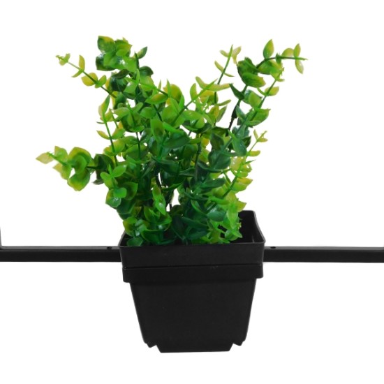 FLOWERPOT 10001211 Μοντέρνο Κρεμαστό Φωτιστικό Ανάρτηση Μονόφωτο 1 x E27 IP20 Μαύρο Μέταλλο με Πράσινο Πλαστικό - Μ30 x Π30 x Υ30cm FLOWERPOT 10001211 Μοντέρνο Κρεμαστό Φωτιστικό Ανάρτηση Μονόφωτο 1 x E27 IP20 Μαύρο Μέταλλο με Πράσινο Πλαστικό - Μ30 x Π30 x Υ30cm