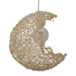 CRESCENT 01222 Vintage Κρεμαστό Φωτιστικό Οροφής με Ντουί 1 x E27 AC 220-240V IP20 - Μπεζ - Μ30 x Π20 x Υ35cm