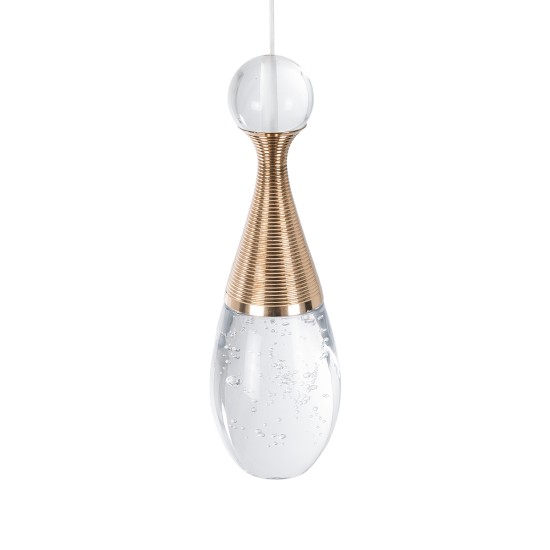 JADORE 01232 Μοντέρνο Κρεμαστό Φωτιστικό Ανάρτηση LED 5W 400lm 120°AC 220-240V IP20 Θερμό Λευκό 3000K Χρυσό Μέταλλο με Διάφανο Γυαλί - Μ8 x Π8 x Υ26cm - 2 Χρόνια Εγγύηση JADORE 01232 Μοντέρνο Κρεμαστό Φωτιστικό Ανάρτηση LED 5W 400lm 120°AC 220-240V IP20 Θερμό Λευκό 3000K Χρυσό Μέταλλο με Διάφανο Γυαλί - Μ8 x Π8 x Υ26cm - 2 Χρόνια Εγγύηση