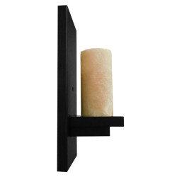 ODILIA 01245 Vintage Φωτιστικό Τοίχου - Απλίκα με Ντουί 1 x E27 AC 220-240V IP20 - Μαύρο & Μπεζ - Μ10 x Π14 x Υ30cm