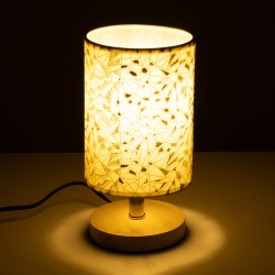 MOSAIC 01262 Κλασικό Επιτραπέζιο Φωτιστικό Πορτατίφ με Ντουί 1 x E27 AC 220-240V IP20 - Μπεζ & Χρυσό - Μ14 x Π14 x Υ26cm