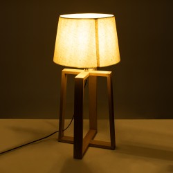 SQUID 01265 Μοντέρνο Επιτραπέζιο Φωτιστικό Πορτατίφ με Ντουί 1 x E27 AC 220-240V IP20 - Μπεζ - Μ30 x Π30 x Υ63cm