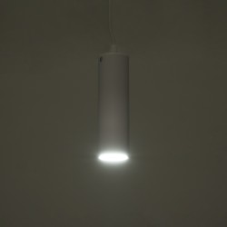 CANNON 01274 Μοντέρνο Κρεμαστό Φωτιστικό Οροφής με Ντουί 1 x GU10 AC 220-240V IP20 - Λευκό - Μ6 x Π6 x Y20cm