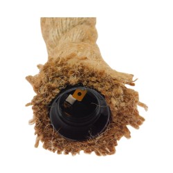 ROPE 01279 Boho Κρεμαστό Φωτιστικό Οροφής με Ντουί 2 x E27 AC 220-240V IP20 - Μπεζ - Μ30 x Π3.5 x Υ100cm