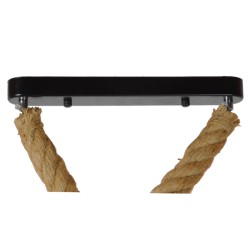 ROPE 01279 Boho Κρεμαστό Φωτιστικό Οροφής με Ντουί 2 x E27 AC 220-240V IP20 - Μπεζ - Μ30 x Π3.5 x Υ100cm