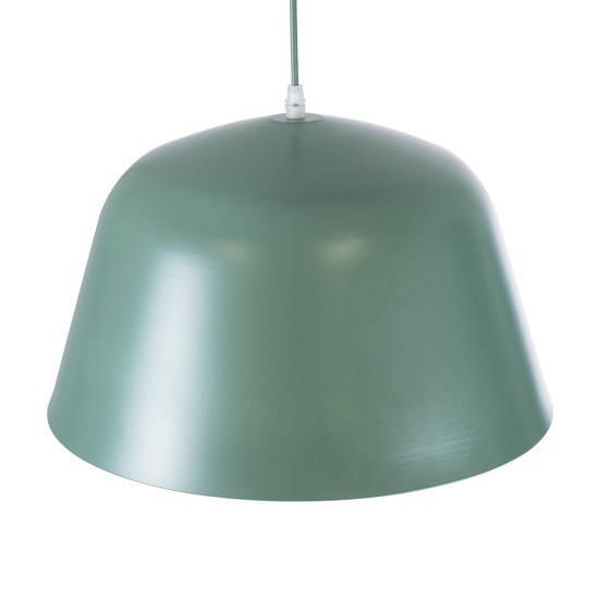 UPVALE 01285 Μοντέρνο Κρεμαστό Φωτιστικό Οροφής με Ντουί 1 x E27 AC 220-240V IP20 - Πράσινο & Λευκό - Μ40 x Π40 x Υ24cm