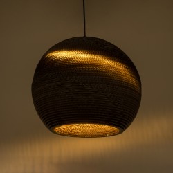 SANTORINI 01289 Boho Κρεμαστό Φωτιστικό Οροφής με Ντουί 1 x E27 AC 220-240V IP20 - Καφέ - Μ40 x Π40 x Y35cm