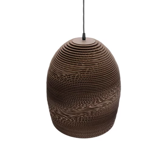 SANTORINI 01296 Boho Κρεμαστό Φωτιστικό Οροφής με Ντουί 1 x E27 AC 220-240V IP20 - Καφέ - Μ35 x Π35 x Υ40cm