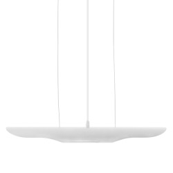 ESTERINA 01305 Μοντέρνο Κρεμαστό Φωτιστικό Οροφής με Ντουί 2 x E27 AC 220-240V IP20 - Λευκό & Χρυσό - Μ60 x Π6 x Υ6cm