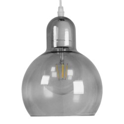 BOSSANOVA 01313 Μοντέρνο Κρεμαστό Φωτιστικό Οροφής με Ντουί 1 x E27 AC 220-240V IP20 - Γκρι - Μ18 x Π18 x Υ23cm