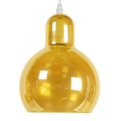 LUCREZIA 01315 Μοντέρνο Κρεμαστό Φωτιστικό Οροφής με Ντουί 1 x E27 AC 220-240V IP20 - Μελί - Μ18 x Π18 x Υ23cm