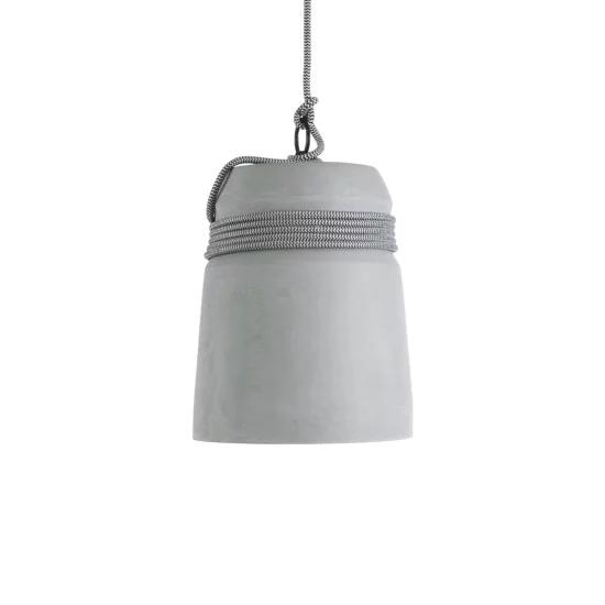 TRIBECA 01321 Μοντέρνο Κρεμαστό Φωτιστικό Οροφής με Ντουί 1 x E27 AC 220-240V IP20 - Γκρι & Μαύρο - Μ20 x Π20 x Υ26cm