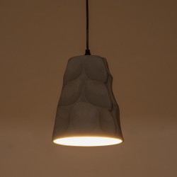 TRIBECA 01327 Μοντέρνο Κρεμαστό Φωτιστικό Οροφής με Ντουί 1 x E27 AC 220-240V IP20 - Γκρι - Μ18 x Π18 x Υ23cm