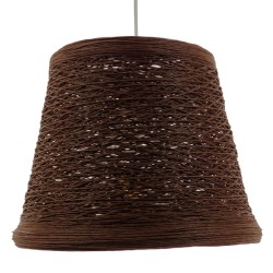 PLAYROOM 01333 Vintage Κρεμαστό Φωτιστικό Οροφής με Ντουί 1 x E27 AC 220-240V IP20 - Καφέ - Μ32 x Π32 x Υ27cm