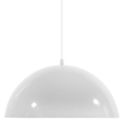 LUNE 01339 Μοντέρνο Κρεμαστό Φωτιστικό Οροφής με Ντουί 1 x E27 AC 220-240V IP20 - Λευκό & Χρυσό - Μ40 x Π40 x Υ20cm