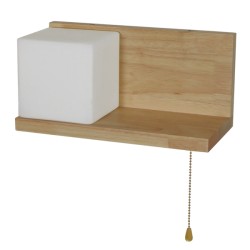 AMITY 01365 Μοντέρνο Φωτιστικό Τοίχου - Απλίκα με Ντουί 1 x E27 AC 220-240V IP20 - Μπεζ & Λευκό - Μ30 x Π14.5 x Υ15cm