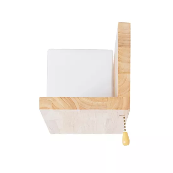 AMITY 01365 Μοντέρνο Φωτιστικό Τοίχου - Απλίκα με Ντουί 1 x E27 AC 220-240V IP20 - Μπεζ & Λευκό - Μ30 x Π14.5 x Υ15cm