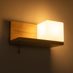 AMITY 01366 Μοντέρνο Φωτιστικό Τοίχου - Απλίκα με Ντουί 1 x E27 AC 220-240V IP20 - Μπεζ & Λευκό - Μ30 x Π14.5 x Υ15cm