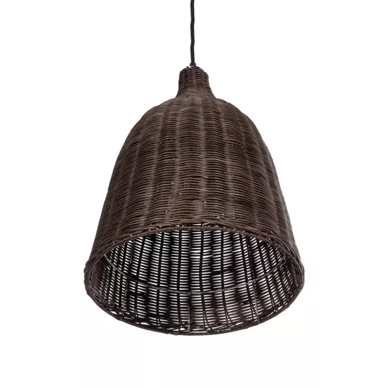 BAHAMAS 01367 Boho Κρεμαστό Φωτιστικό Οροφής με Ντουί 1 x E27 AC 220-240V IP20 - Καφέ - Μ30 x Π30 x Υ40cm