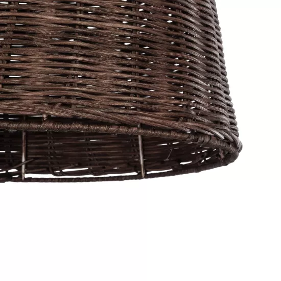 BAHAMAS 01367 Boho Κρεμαστό Φωτιστικό Οροφής με Ντουί 1 x E27 AC 220-240V IP20 - Καφέ - Μ30 x Π30 x Υ40cm