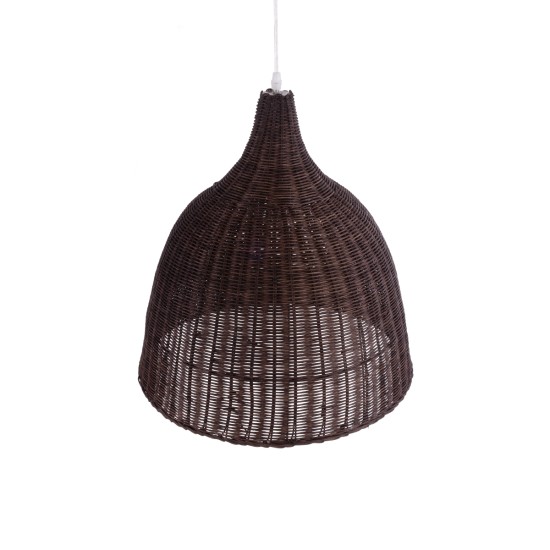 BAHAMAS 01368 Boho Κρεμαστό Φωτιστικό Καμπάνα Μονόφωτο 1 x E27 IP20 Καφέ Ξύλο - Μ45 x Π45 x Υ45cm BAHAMAS 01368 Boho Κρεμαστό Φωτιστικό Καμπάνα Μονόφωτο 1 x E27 IP20 Καφέ Ξύλο - Μ45 x Π45 x Υ45cm