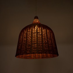 BAHAMAS 01369 Boho Κρεμαστό Φωτιστικό Οροφής με Ντουί 1 x E27 AC 220-240V IP20 - Καφέ - Μ60 x Π60 x Υ60cm