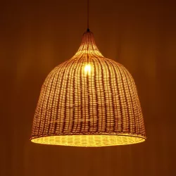 BAHAMAS 01370 Boho Κρεμαστό Φωτιστικό Οροφής με Ντουί 1 x E27 AC 220-240V IP20 - Μπεζ - Μ60 x Π60 x Υ60cm