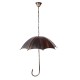 UMBRELLA 01406 Vintage Industrial Κρεμαστό Φωτιστικό Οροφής Πολύφωτο 5 x E27 Μαύρο Καφέ Σκουριά Μεταλλικό Φ58 x Υ60cm