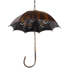 UMBRELLA 01406 Vintage Κρεμαστό Φωτιστικό Οροφής με Ντουί 5 x E27 AC 220-240V IP20 - Χάλκινο - Μ60 x Π60 x Y65cm