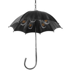 UMBRELLA 01407 Vintage Κρεμαστό Φωτιστικό Οροφής με Ντουί 5 x E27 AC 220-240V IP20 - Ασημί - Μ60 x Π60 x Y65cm