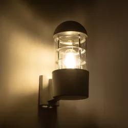 NEWI 01418 Μοντέρνο Φωτιστικό Τοίχου - Απλίκα με Ντουί 1 x E27 AC 220-240V IP20 - Λευκό - Μ11 x Π17 x Υ25cm