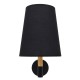LYDFORD 01432 Μοντέρνο Φωτιστικό Τοίχου - Απλίκα με Ντουί 1 x E27 AC 220-240V IP20 - Μαύρο & Μπεζ - Μ20 x Π28 x Υ36cm
