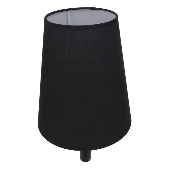 LYDFORD 01432 Μοντέρνο Φωτιστικό Τοίχου - Απλίκα με Ντουί 1 x E27 AC 220-240V IP20 - Μαύρο & Μπεζ - Μ20 x Π28 x Υ36cm