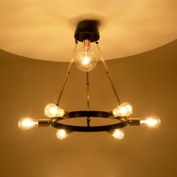 SAILOR 01445 Μοντέρνο Φωτιστικό Οροφής με Ντουί 7 x E27 AC 220-240V IP20 - Πολύχρωμο - Μ55 x Π55 x Υ55cm