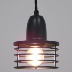 MANHATTAN 01456 Μοντέρνο Κρεμαστό Φωτιστικό Οροφής με Ντουί 1 x E27 AC 220-240V IP20 - Μαύρο - Μ11 x Π11 x Υ14cm