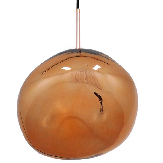 DIXAR 01461 Μοντέρνο Κρεμαστό Φωτιστικό Οροφής με Ντουί 1 x E27 AC 220-240V IP20 - Χάλκινο Φιμέ - Μ28 x Π28 x Υ40cm