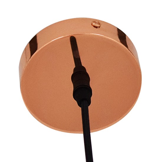 DIXAR 01461 Μοντέρνο Κρεμαστό Φωτιστικό Οροφής με Ντουί 1 x E27 AC 220-240V IP20 - Χάλκινο Φιμέ - Μ28 x Π28 x Υ40cm