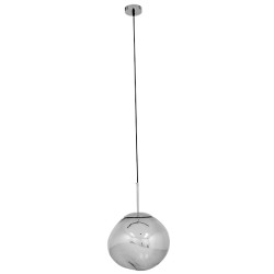 DIXAR 01464 Μοντέρνο Κρεμαστό Φωτιστικό Οροφής με Ντουί 1 x E27 AC 220-240V IP20 -Ασημί - Μ36 x Π36 x Υ45cm