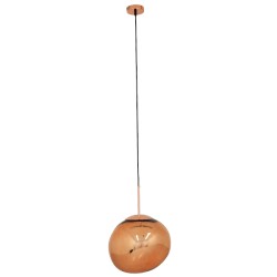 DIXAR 01465 Μοντέρνο Κρεμαστό Φωτιστικό Οροφής με Ντουί 1 x E27 AC 220-240V IP20 - Χάλκινο Φιμέ - Μ36 x Π36 x Υ45cm