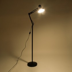 AUDREY 01468 Vintage Επιδαπέδιο Φωτιστικό με Ντουί 1 x E27 AC 220-240V IP20 - Μαύρο - Μ15 x Π15 x Υ190cm