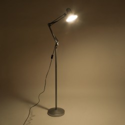 AUDREY 01469 Vintage Επιδαπέδιο Φωτιστικό με Ντουί 1 x E27 AC 220-240V IP20 - Ασημί - Μ15 x Π15 x Υ190cm