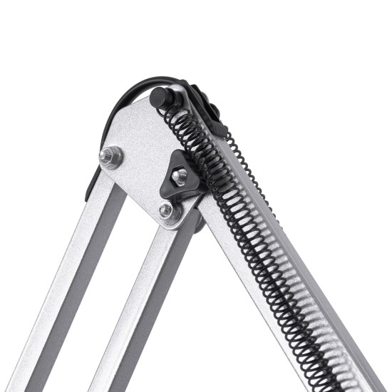 AUDREY 01469 Vintage Επιδαπέδιο Φωτιστικό με Ντουί 1 x E27 AC 220-240V IP20 - Ασημί - Μ15 x Π15 x Υ190cm