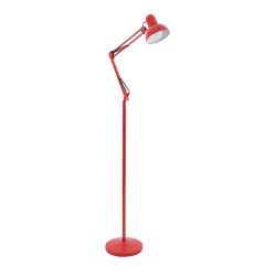 AUDREY 01470 Vintage Επιδαπέδιο Φωτιστικό με Ντουί 1 x E27 AC 220-240V IP20 - Κόκκινο - Μ15 x Π15 x Υ190cm