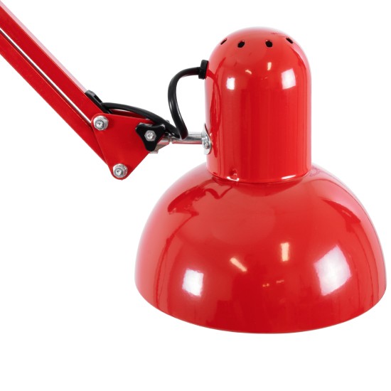 AUDREY 01470 Vintage Επιδαπέδιο Φωτιστικό με Ντουί 1 x E27 AC 220-240V IP20 - Κόκκινο - Μ15 x Π15 x Υ190cm